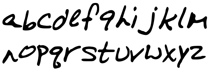 On_a_Run Font LOWERCASE