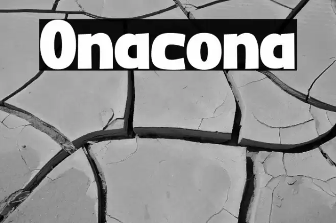 Onacona फ़ॉन्ट examples