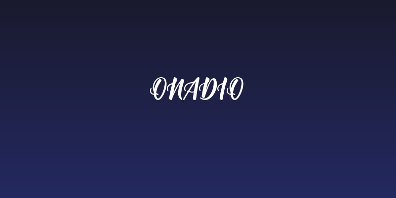 Onadio Social Header