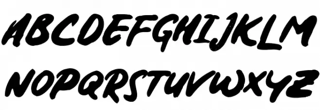 Onagri Regular Schriftart Groß