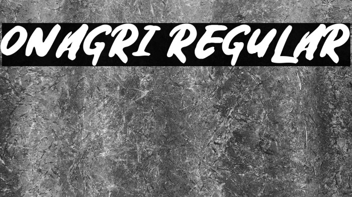 Onagri Regular Example 2