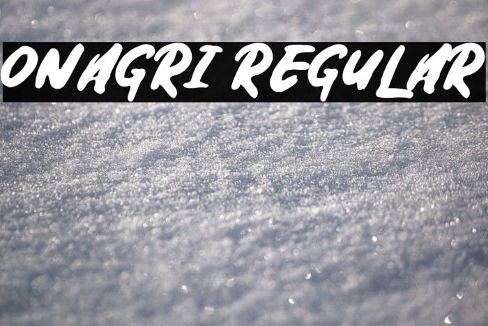 Onagri Regular Example 3