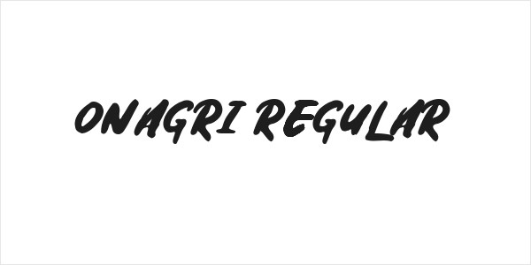Onagri Regular Logo