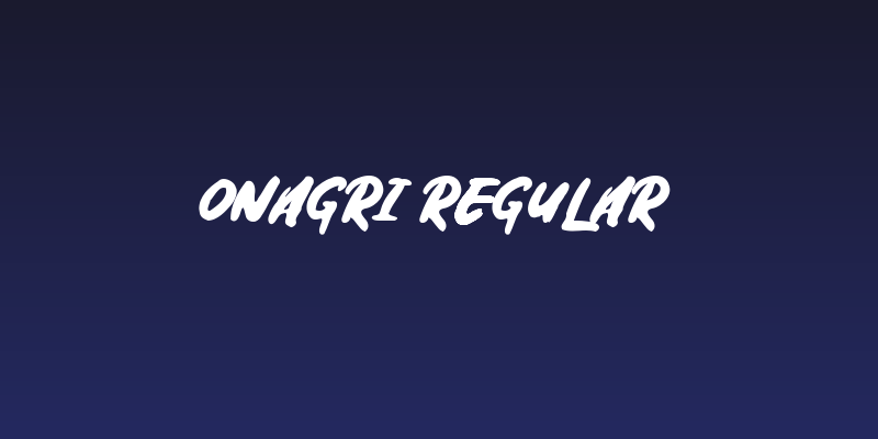 Onagri Regular Social Header