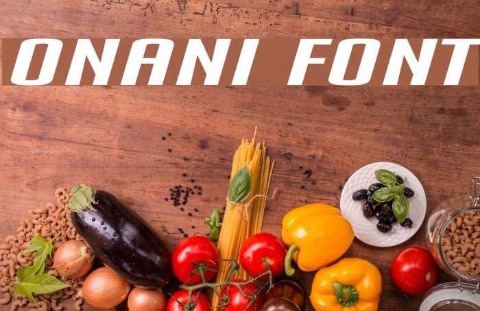 Onani Font examples