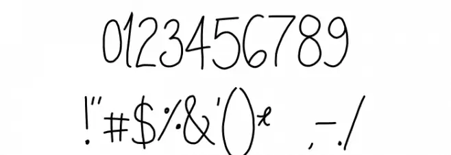 Once Upon A Dream  Font OTHER CHARS