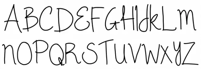 Once Upon A Dream Font UPPERCASE