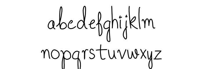 Once Upon A Dream Font LOWERCASE