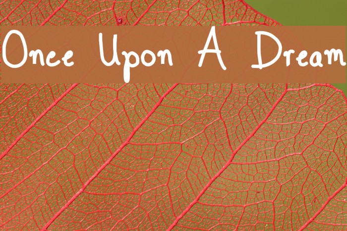 Once Upon A Dream Font examples