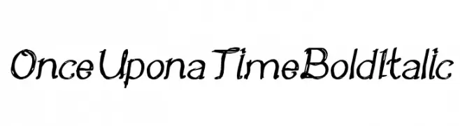 Once Upon a Time Bold Italic  Frei Schriftart Herunterladen