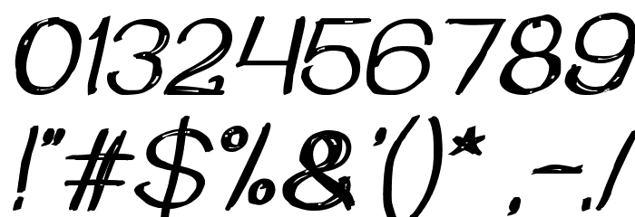 Once Upon a Time Bold Italic Font OTHER CHARS