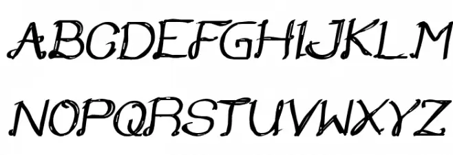 Once Upon a Time Bold Italic 字体 大写