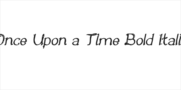 Once Upon a Time Bold Italic Logo