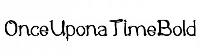 Once Upon a Time Bold  Frei Schriftart Herunterladen