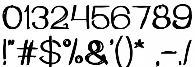 Once Upon a Time Bold Font OTHER CHARS