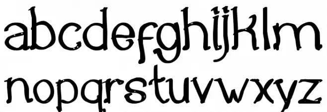 Once Upon a Time Bold Schriftart Kleinbuchstaben