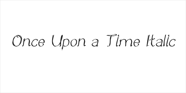 Once Upon a Time Italic Logo