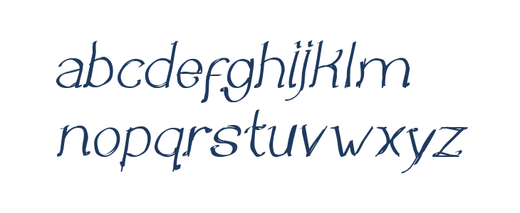 Once Upon a Time Italic Lowercase