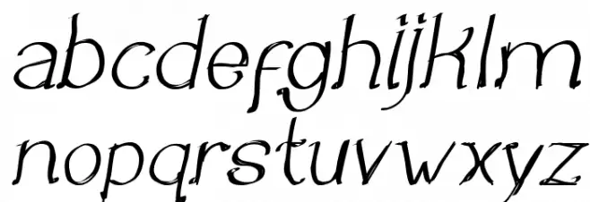 Once Upon a Time Italic Polices MINUSCULES