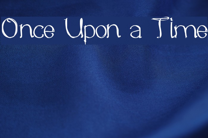 Once Upon a Time Font examples
