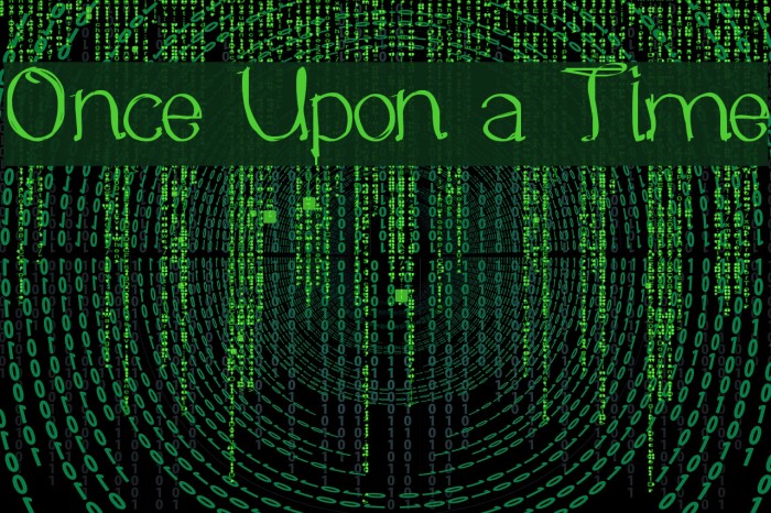 Once Upon a Time Font examples