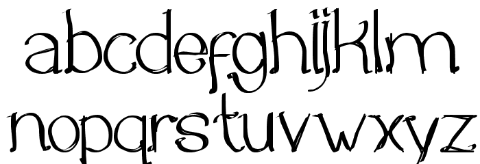 Once Upon a Time Font LOWERCASE