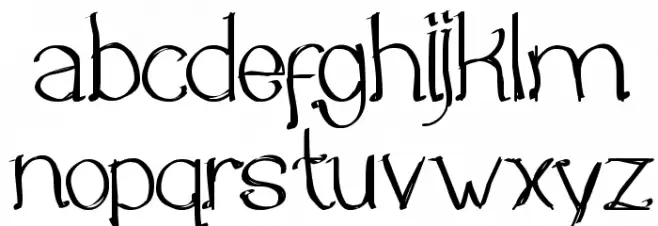Once Upon a Time Schriftart Kleinbuchstaben