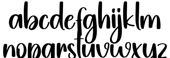 Once Schriftart Kleinbuchstaben