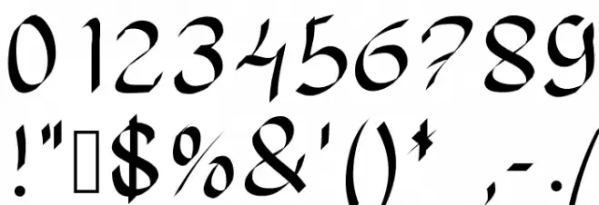 Onceuponatime Font OTHER CHARS