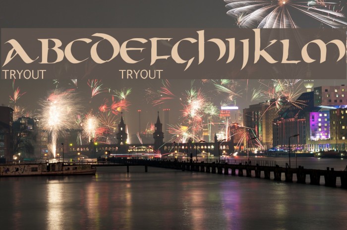 Oncial Tryout Font examples