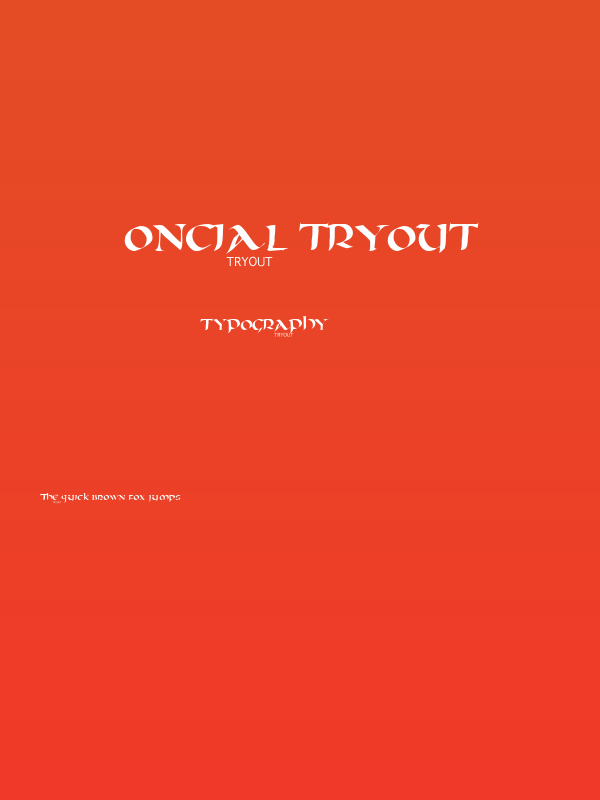 Oncial Tryout Poster