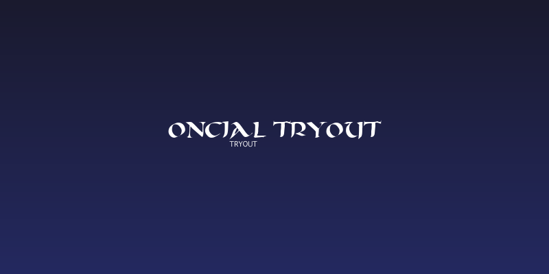 Oncial Tryout Social Header