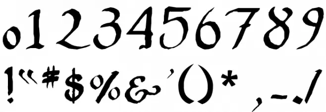 Onciale PhF Font OTHER CHARS