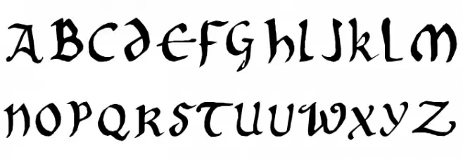 Onciale PhF 字体 大写