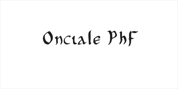 Onciale PhF Logo