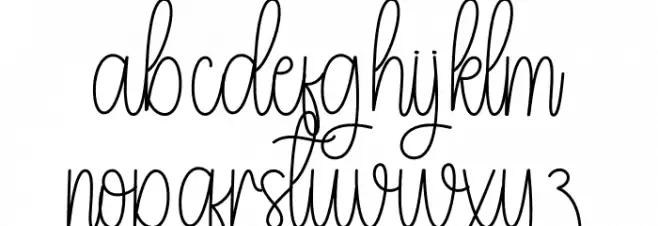 Oncomming 2 Schriftart Kleinbuchstaben