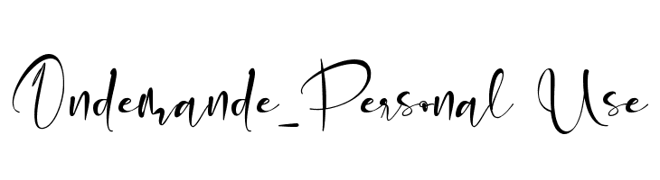 Ondemande_Personal Use  नि: शुल्क फ़ॉन्ट्स डाउनलोड