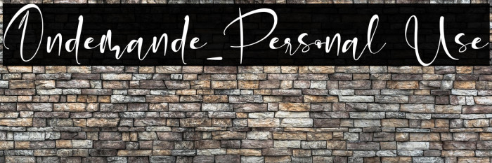 Ondemande_Personal Use Example 2