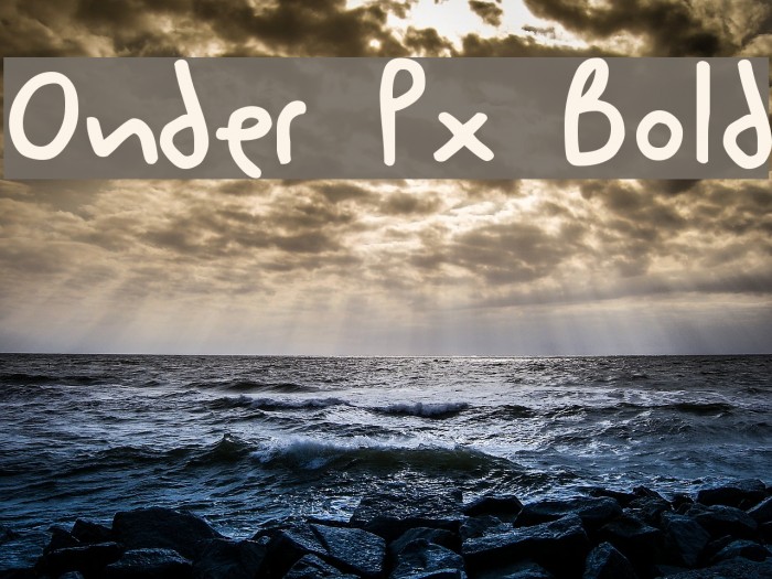 Onder Px Bold Font examples