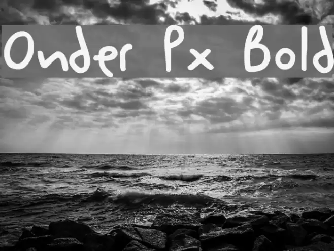 Onder Px Bold Fonte examples