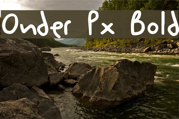 Onder Px Bold Font examples