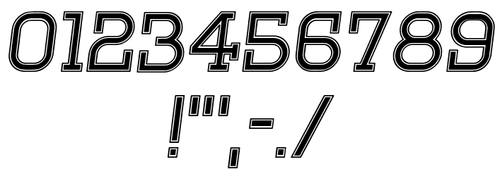 Onderneming Italic Font OTHER CHARS
