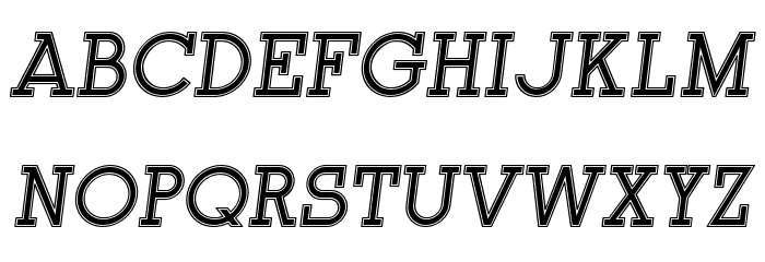 Onderneming Italic Font LOWERCASE