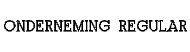 Onderneming Regular Font
