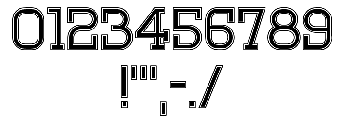 Onderneming Regular Font OTHER CHARS