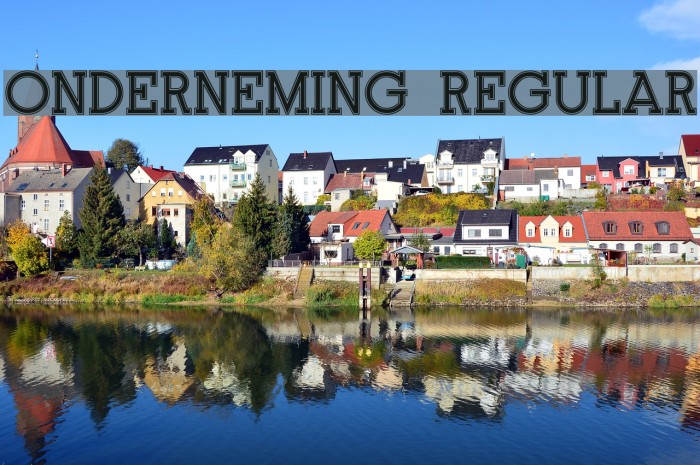 Onderneming Regular Font examples