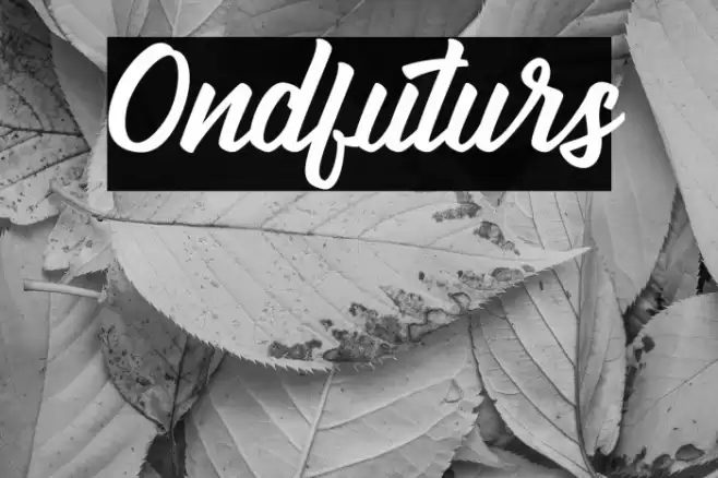 Ondfuturs Font examples