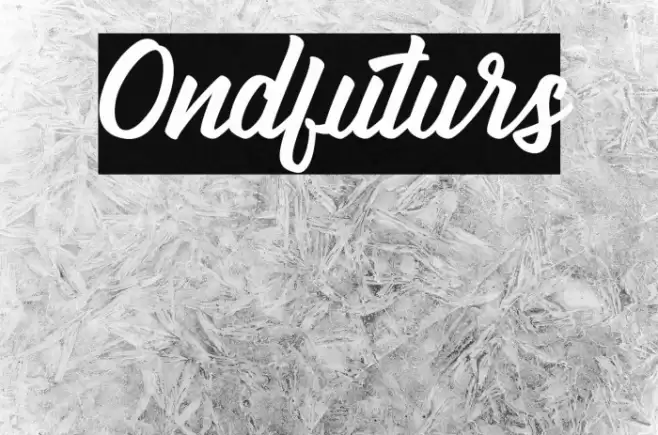Ondfuturs Font examples