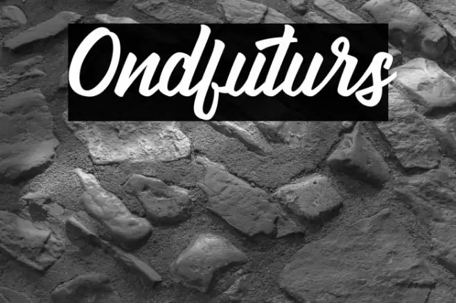 Ondfuturs Font examples