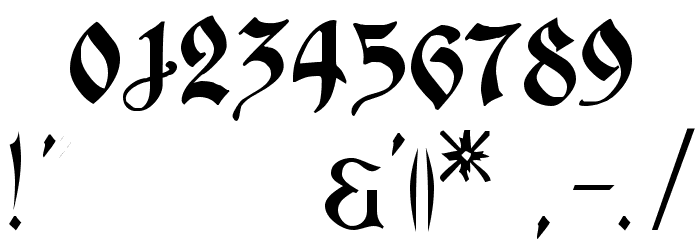 Ondine!` Font OTHER CHARS